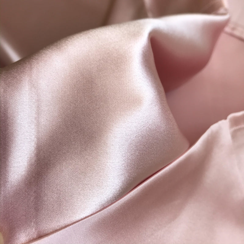 Natural Silk Sleeping Pillowcase with Envelope Closure (Pink)