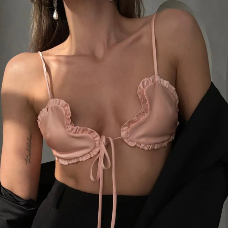 Satin Silk Skin-Soft Bra Heart Shape, Best Gift for Her