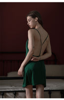 Sexy Pure Mulberry Silk Sleep Dress for Summer (Multi-Colour)