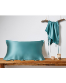 25 momme/ 30 momme Mulberry Silk Sleeping Pillow Cover with Belt Tie Anti-aging Smooth Hair