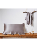25 momme/ 30 momme Mulberry Silk Sleeping Pillow Cover with Belt Tie Anti-aging Smooth Hair