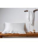 25 momme/ 30 momme Mulberry Silk Sleeping Pillow Cover with Belt Tie Anti-aging Smooth Hair