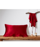 25 momme/ 30 momme Mulberry Silk Sleeping Pillow Cover with Belt Tie Anti-aging Smooth Hair