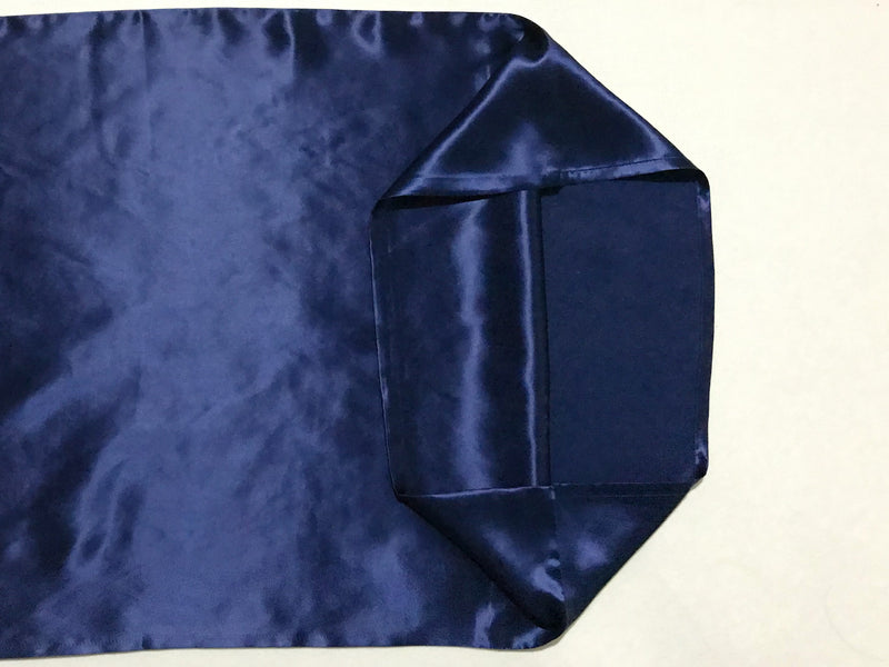 2-in-1 Mulberry Silk Sleeping Combo, Pillowcase and Eye Pillow (Blue)