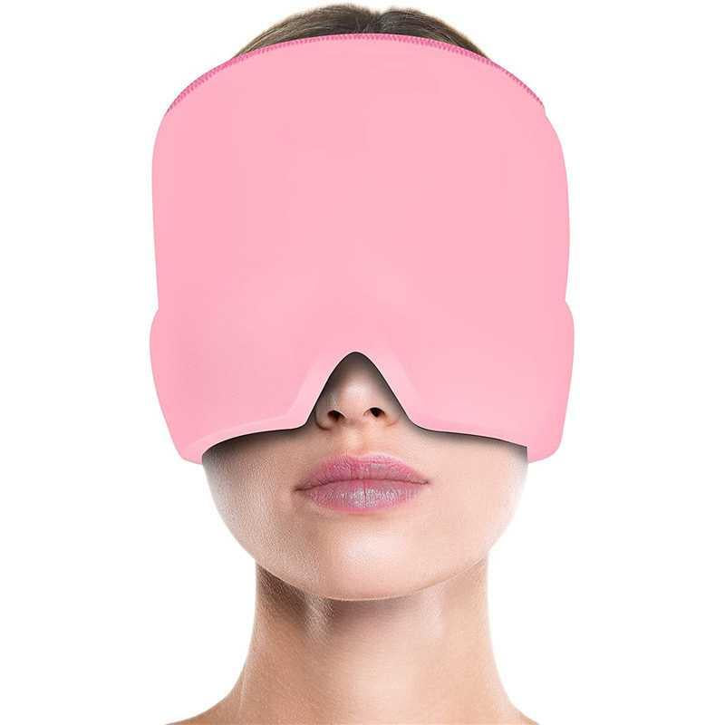 Hot & Cold Therapy Migraine Relief Cap / Migraine Head Wrap Mask, Headache Relief Cap for Tension & Stress