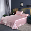 High Quality Satin Silk Flat Bed Sheet for Skin and Hair Care Multicolor