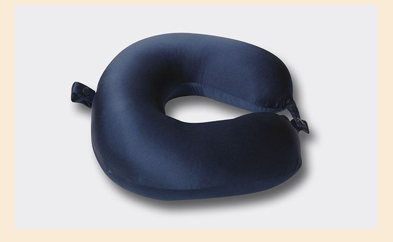 Mulberry Silk Neck Pillow with Adjustable Button Fastener