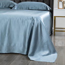 Natural Premium Mulberry Silk Flat Bed Sheet for Skin and Hair Care Multicolor