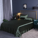High Quality Satin Silk Flat Bed Sheet for Skin and Hair Care Multicolor