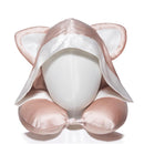 Mulberry Silk Neck Pillow with Kitty Hood, Best Gift for Her