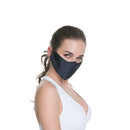 Dual-Layer Silk Breathable Face Cover with Adjustable Belt