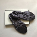 22 momme Mulberry Silk House Slippers, Best Gift (Champagne/ Black)