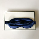 2-in-1 Mulberry Silk Sleeping Combo, Pillowcase and Eye Pillow (Blue)