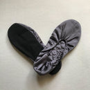 22 momme Mulberry Silk House Slippers, Best Gift (Champagne/ Black)