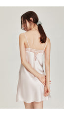 100% Natural Mulberry Silk Slip Dress Split Skirt Multi-Color, Robe for Option