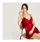 100% Natural Mulberry Silk Sip Dress/ Camisole (Emerald/ Red/ Pink)