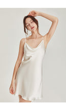 Pure Natural Mulberry Silk Sip Dress/ Camisole (Pink/ Blue/ Red/ White/ Black)