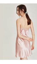 100% Natural Mulberry Silk Slip Dress Split Skirt Multi-Color, Robe for Option