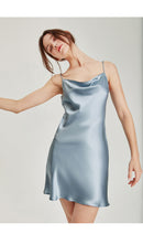 Pure Natural Mulberry Silk Sip Dress/ Camisole (Pink/ Blue/ Red/ White/ Black)