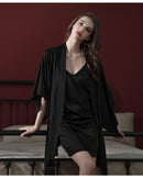 Pure Mulberry Silk Pink Robe for Spring & Summer, Bridesmaid Robe and Dress