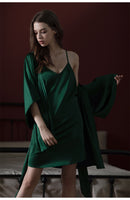 Pure Mulberry Silk Pink Robe for Spring & Summer, Bridesmaid Robe and Dress