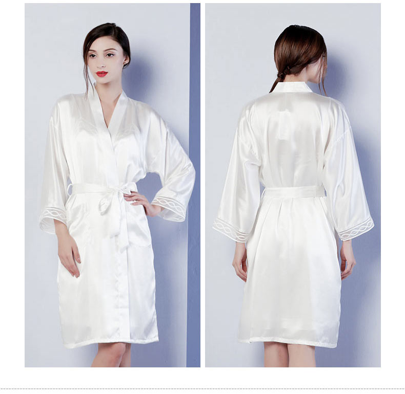 100% Natural Mulberry Silk Slip Dress Split Skirt Multi-Color, Robe for Option