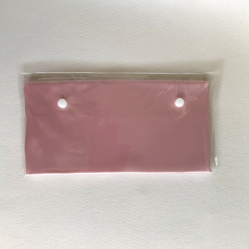 Natural Silk Sleeping Pillowcase with Envelope Closure (Pink)