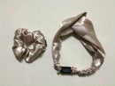 3-in-1 Pure Silk Hair Band Combo, Mother's Day Gift (Champagne)
