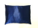 2-in-1 Mulberry Silk Sleeping Combo, Pillowcase and Eye Pillow (Blue)