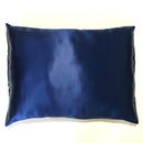 Luxury Mulberry Silk Sleeping Pillowcase with Envelope Closure (Blue)