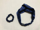 3-in-1 Pure Silk Hair Band Combo, Mother's Day Gift (Blue)