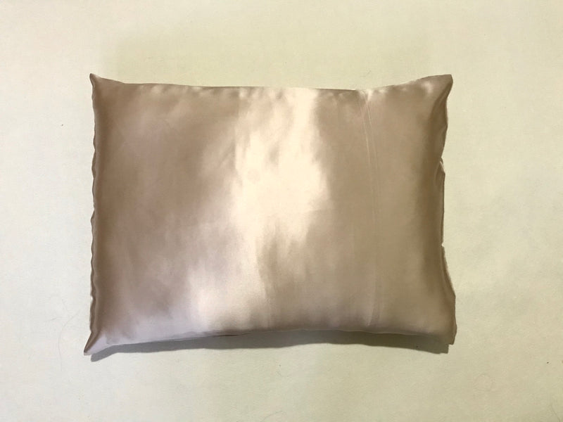 2-in-1 Natural Silk Sleeping Pillowcase with Eyemask (Champagne)