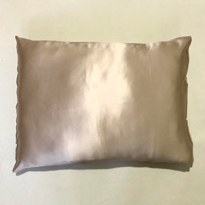 Luxury Mulberry Silk Sleeping Pillowcase with Envelope Closure (Champagne)