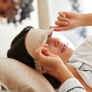 2 Pieces Set Natural Silk Sleeping Pillowcase with Eyemask 22 momme (Champagne)