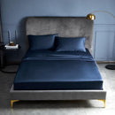 Premium Cotton Sateen Plain Fitted Sheet for Skin and Hair Care Multicolor