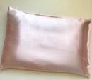 Natural Silk Sleeping Pillowcase with Envelope Closure (Pink)
