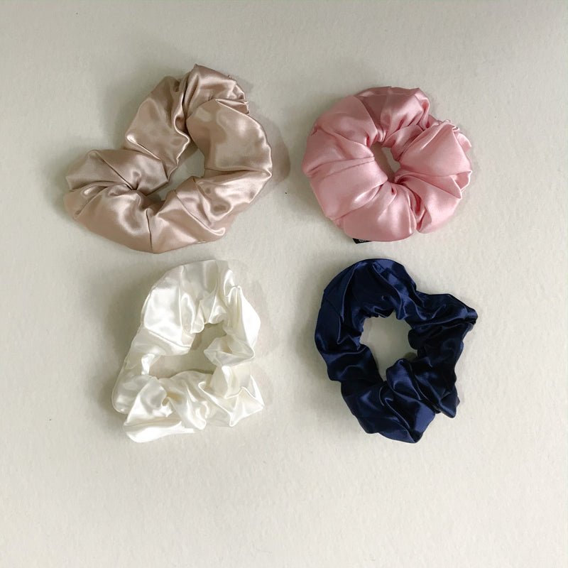 22 momme Mulberry Silk Hair Scrunchies Combo, Wedding/ Birthday Gift