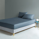 100% Cotton Plain Fitted Sheet for Skin and Hair Care Multicolor