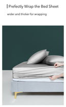 100% Cotton Plain Fitted Sheet for Skin and Hair Care Multicolor