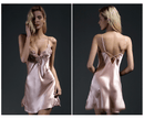 Natural Mulberry Silk Sleep Dress/ Camisole with Lace (Baby Pink/ Pink/ Blue)