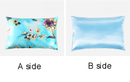 2-Side Design Natural Silk Sleeping Pillowcase Zipper Closure