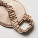 2 Pieces Set Natural Silk Sleeping Pillowcase with Eyemask 22 momme (Champagne)